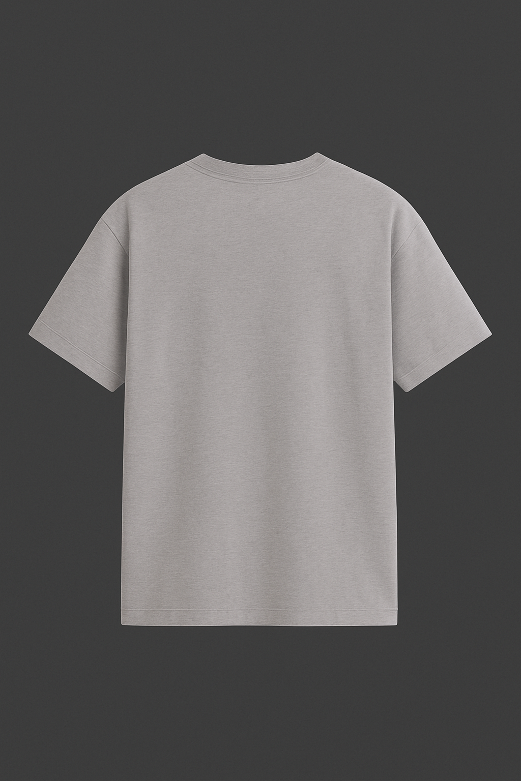 Grey oversized drop shoulder T-Shirt (OVERSIZED)