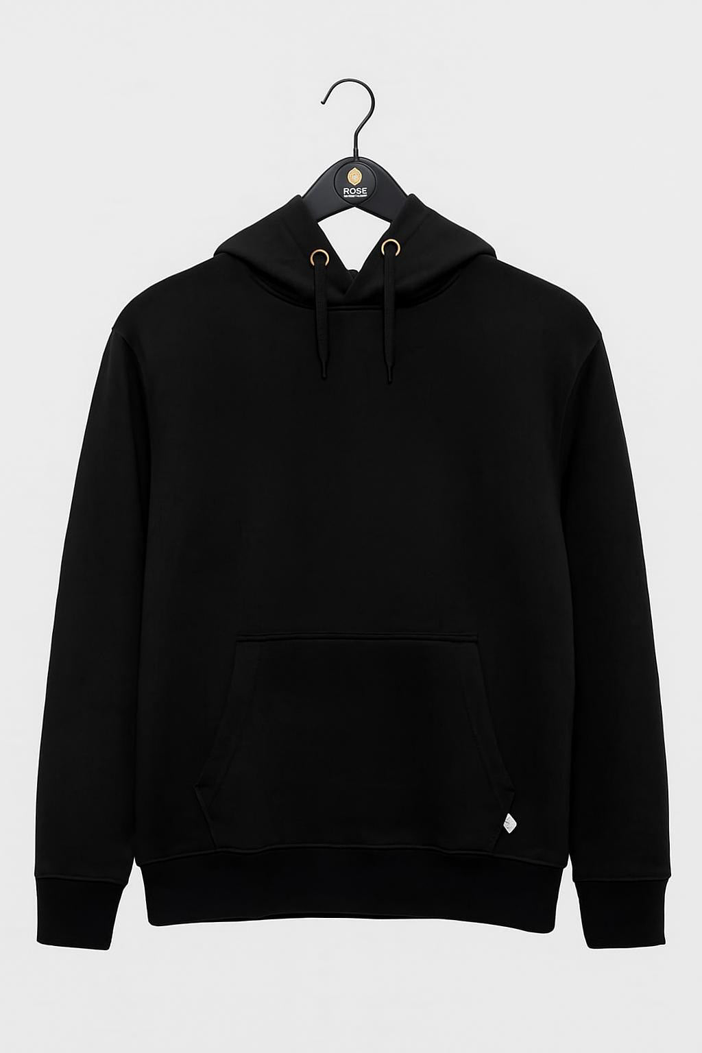 Plain Black Hoodie