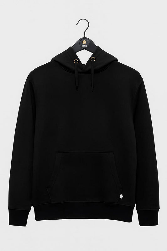 Plain Black Hoodie