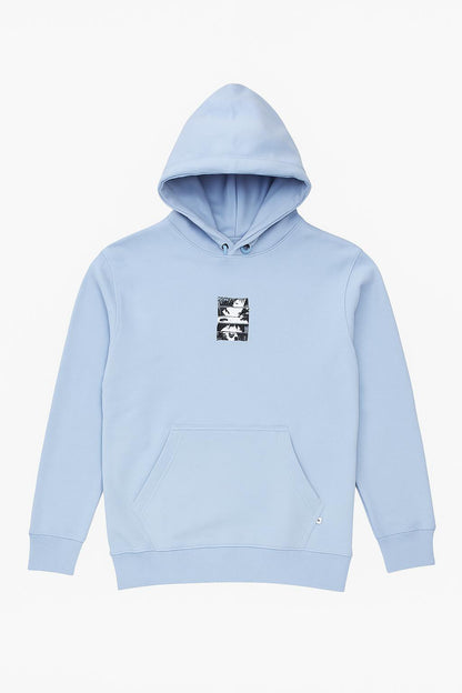 Anime Printed Sky Blue Hoodie