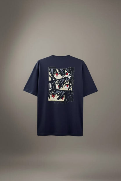 Anime Printed T-Shirt Blue (OVERSIZED)