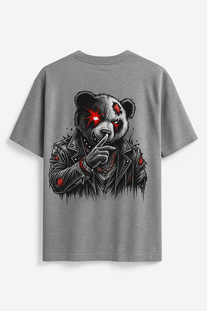 Gray Printed T-Shirt (OVERSIZED)