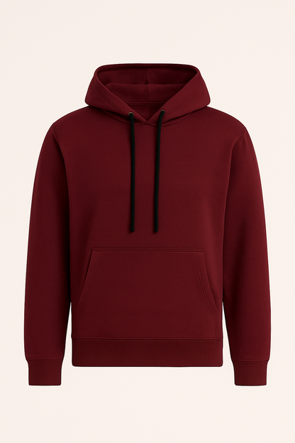 Plain Maroon Hoodie