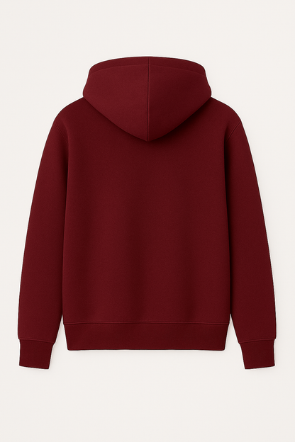 Plain Maroon Hoodie