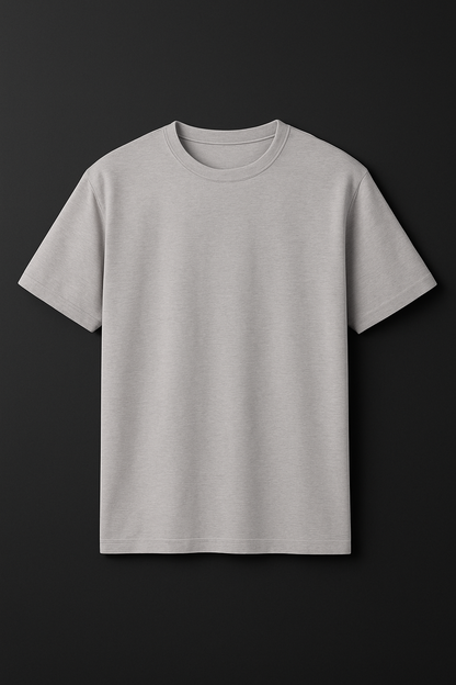 Grey oversized drop shoulder T-Shirt (OVERSIZED)