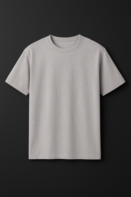 Grey oversized drop shoulder T-Shirt (OVERSIZED)
