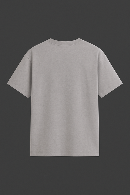 Grey oversized drop shoulder T-Shirt (OVERSIZED)