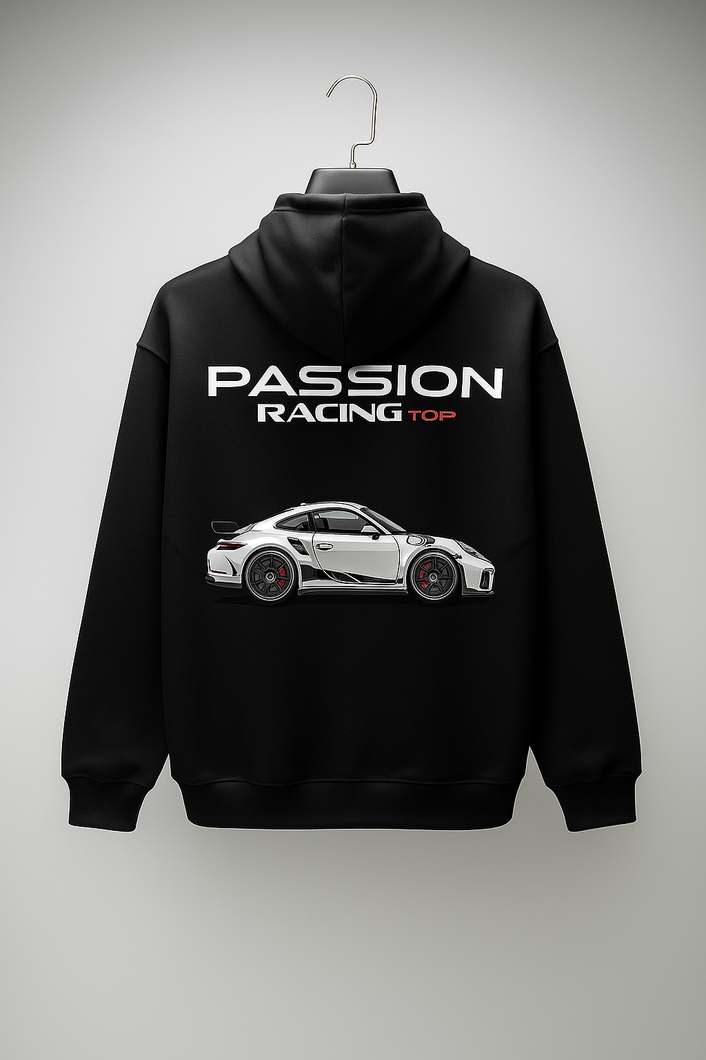 Printed Black Hoodie (CAR)
