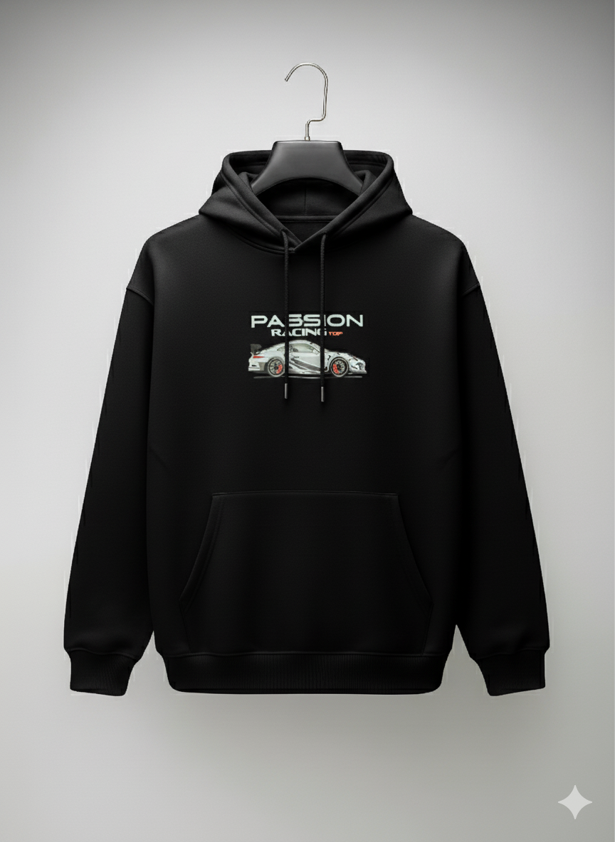 Printed Black Hoodie (CAR)